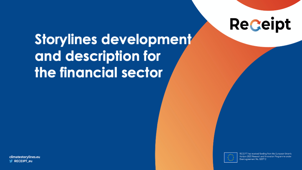 D4.1 – Storylines development and description for the financial sector D4.1 – Storylines development and description for the financial sector