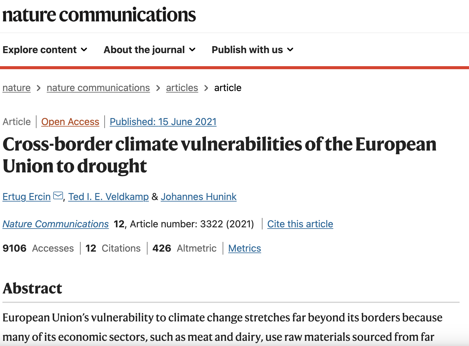 WP3 Agriculture and food production- Cross-border climate vulnerabilities of the European Union to drought WP3 Agriculture and food production- Cross-border climate vulnerabilities of the European Union to drought