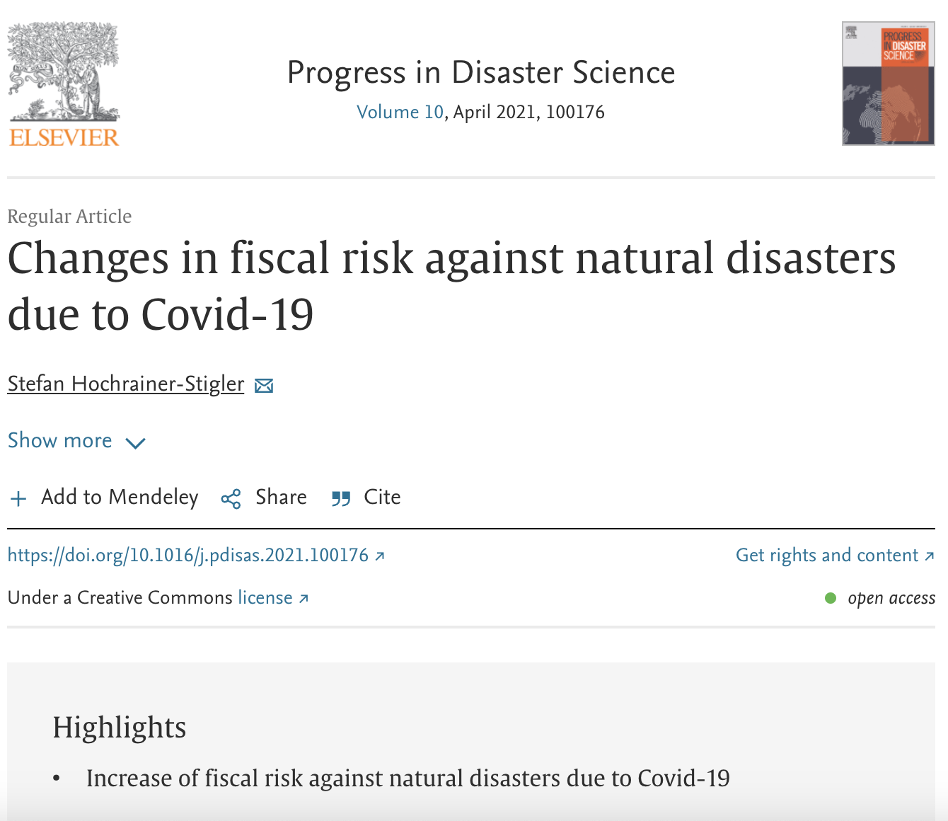 WP4 Financial impacts- Changes in fiscal risk against natural disasters due to Covid-19 WP4 Financial impacts- Changes in fiscal risk against natural disasters due to Covid-19