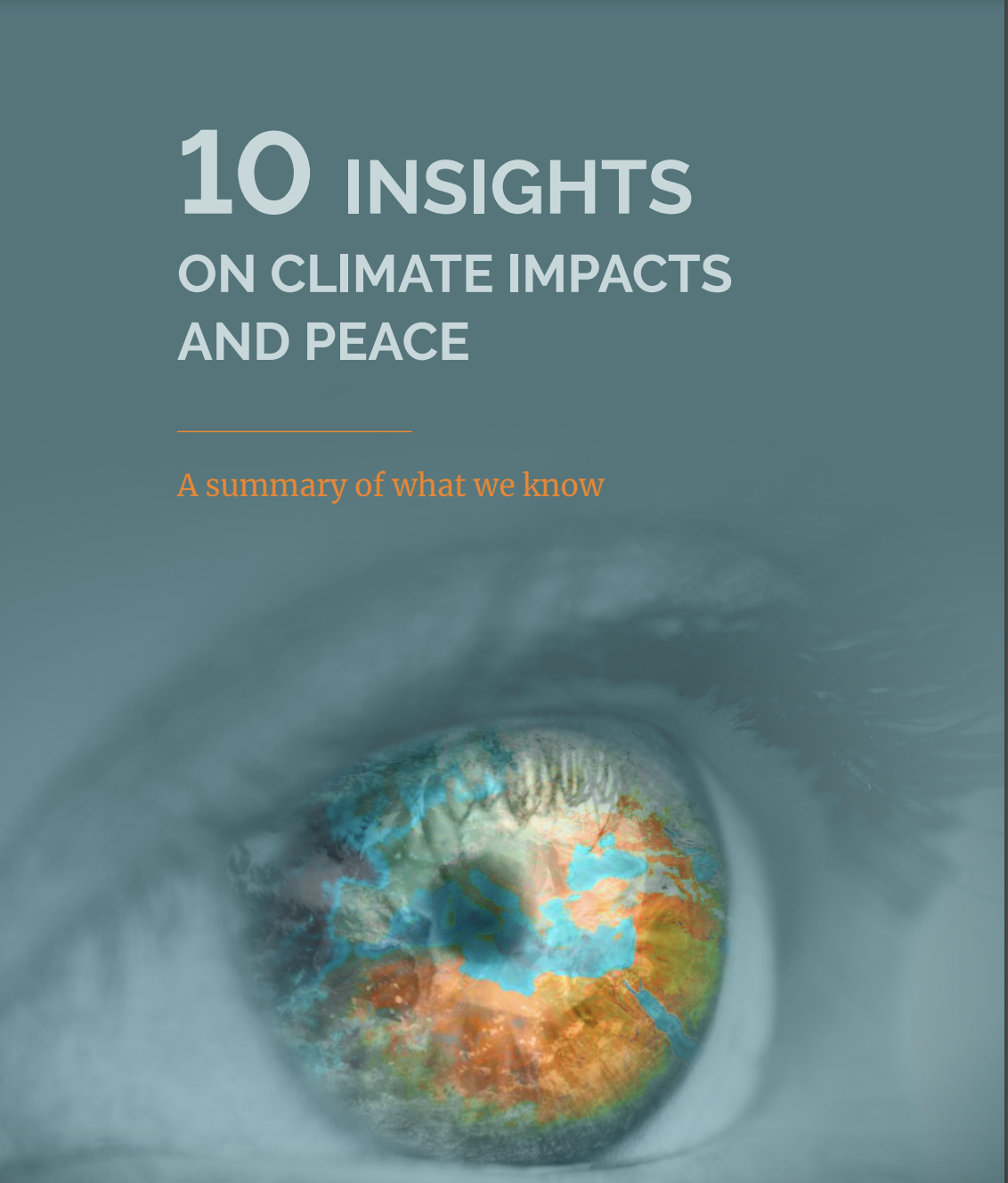 WP5 International cooperation, development and resilience- 10 INSIGHTS ON CLIMATE IMPACTS AND PEACE WP5 International cooperation, development and resilience- 10 INSIGHTS ON CLIMATE IMPACTS AND PEACE