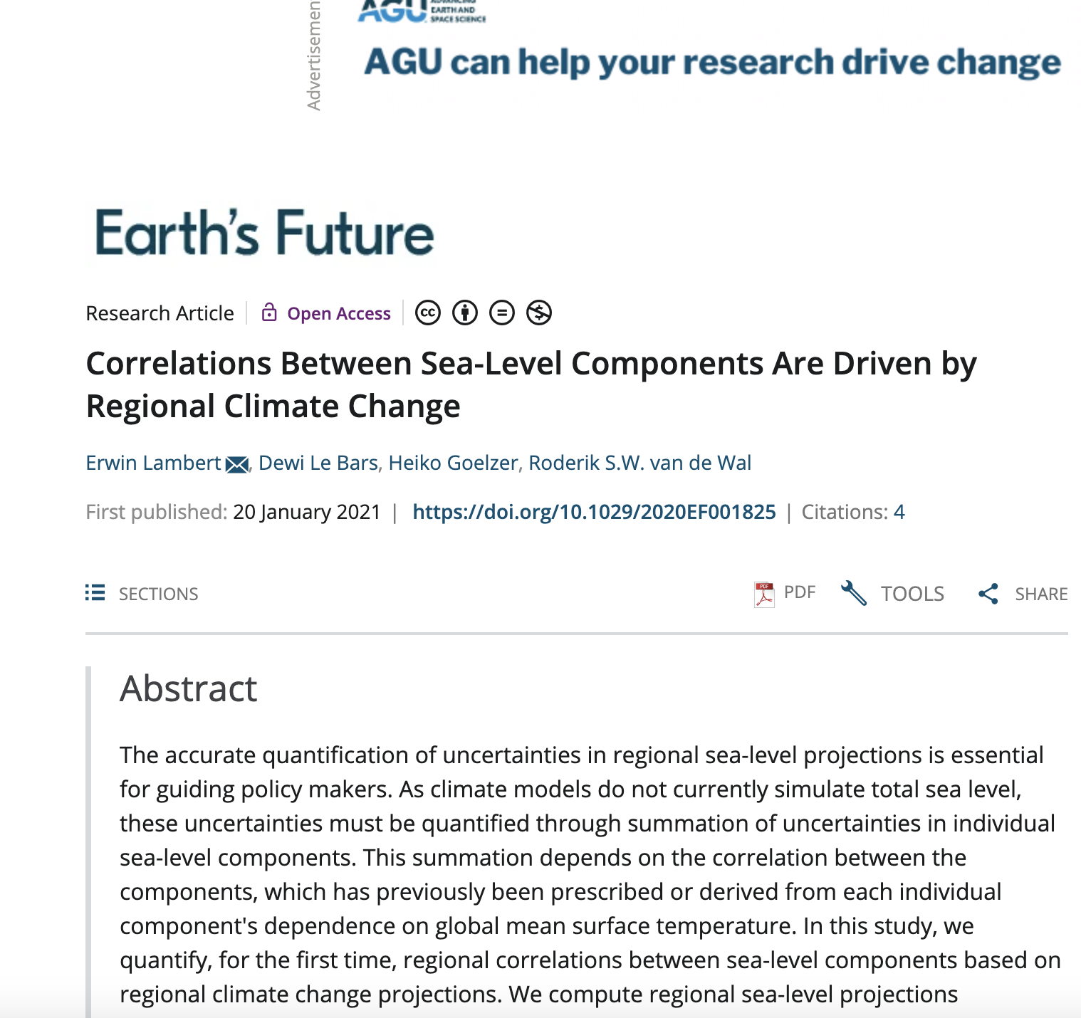 WP7 Sea level rise, infrastructure and coastal flooding- Correlations Between Sea-Level Components Are Driven by Regional Climate Change WP7 Sea level rise, infrastructure and coastal flooding- Correlations Between Sea-Level Components Are Driven by Regional Climate Change