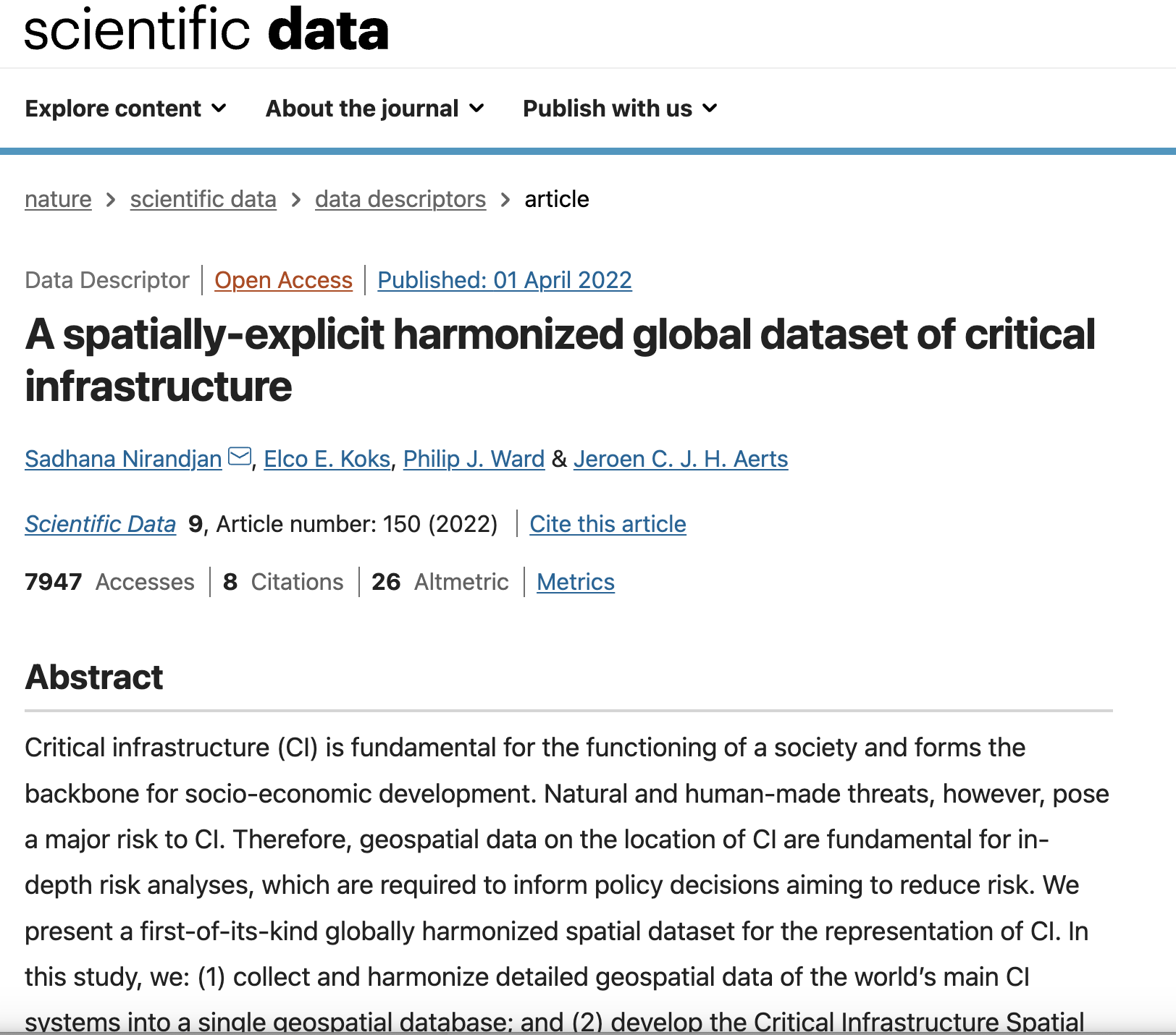 WP7 Sea level rise, infrastructure and coastal flooding- A spatially-explicit harmonized global dataset of critical infrastructure WP7 Sea level rise, infrastructure and coastal flooding- A spatially-explicit harmonized global dataset of critical infrastructure