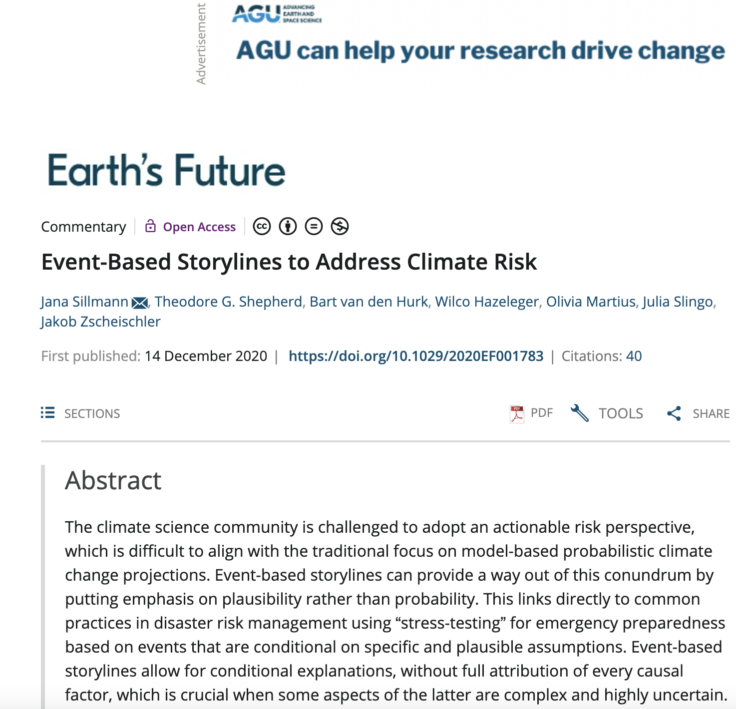 WP8 Synthesis: synergy of risks and policy implications- Event-Based Storylines to Address Climate Risk WP8 Synthesis: synergy of risks and policy implications- Event-Based Storylines to Address Climate Risk