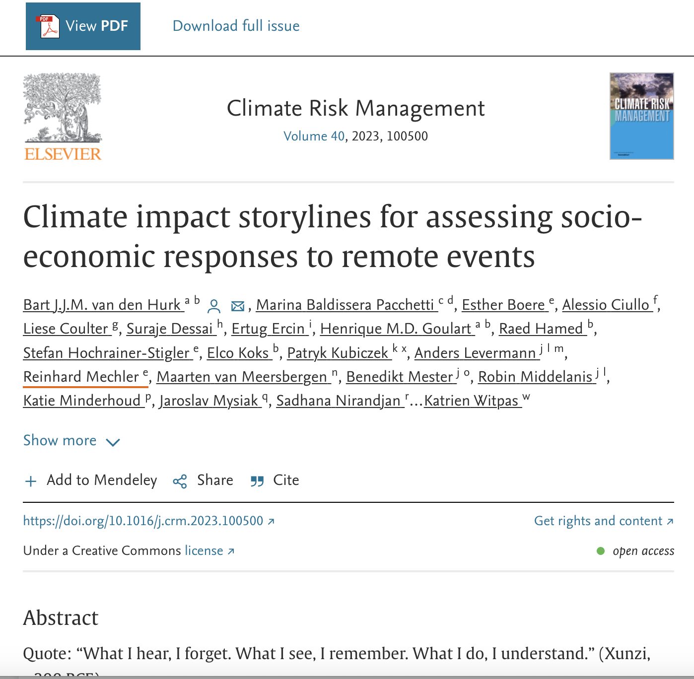 WP1 Project management- Climate impact storylines for assessing socio-economic responses to remote events WP1 Project management- Climate impact storylines for assessing socio-economic responses to remote events
