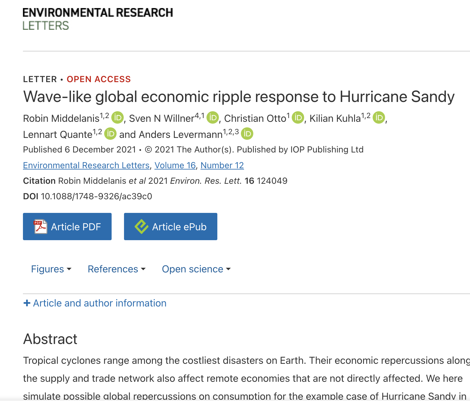 WP6 Glo bal manufacturing chains- Wave-like global economic ripple response to Hurricane Sandy WP6 Glo bal manufacturing chains- Wave-like global economic ripple response to Hurricane Sandy