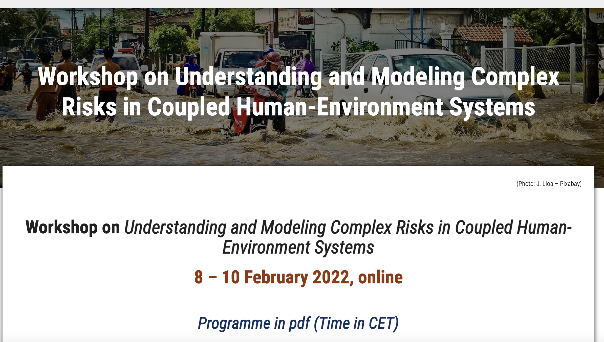 WP8 Synthesis: synergy of risks and policy implications- Workshop on Understanding and Modeling Complex Risks in Coupled Human-Environment Systems WP8 Synthesis: synergy of risks and policy implications- Workshop on Understanding and Modeling Complex Risks in Coupled Human-Environment Systems