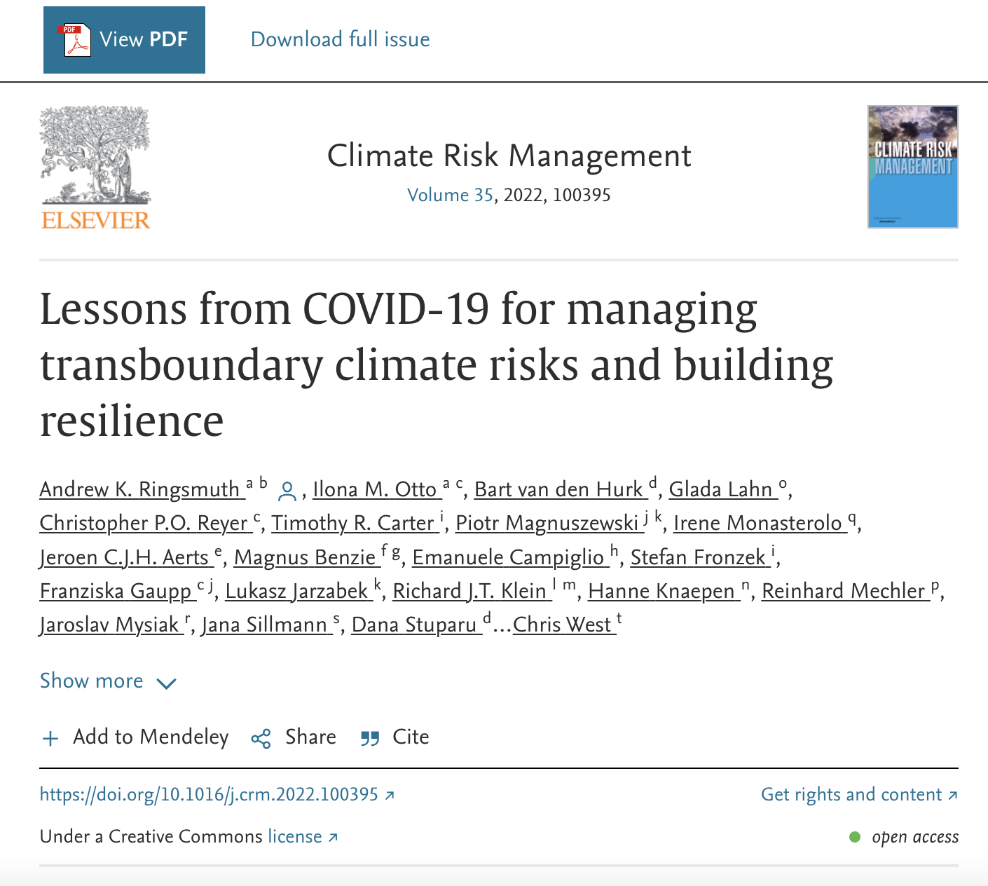 WP8 Synthesis: synergy of risks and policy implications- Lessons from COVID-19 for managing transboundary climate risks and building resilience WP8 Synthesis: synergy of risks and policy implications- Lessons from COVID-19 for managing transboundary climate risks and building resilience